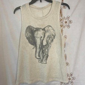 2/15 Size L It heart closet Los Angeles knitted elephant tank